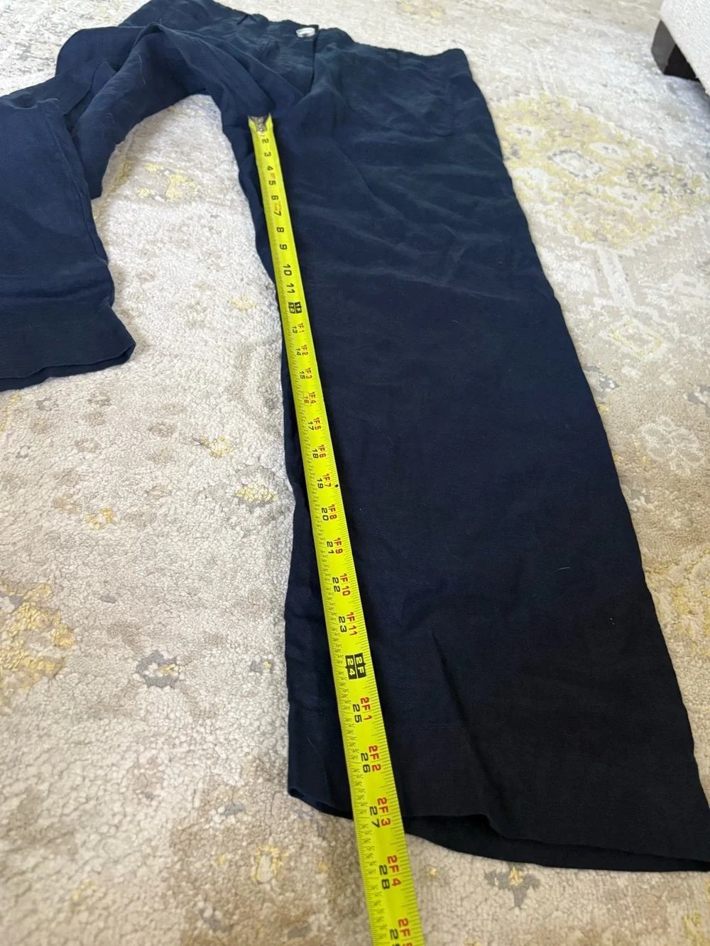 Quince 100% European Linen Patch Pocket Wide Leg Pants